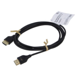 Cablu; HDMI mufă,din ambele părţi; 2m; negru; HDCP 2.2,HDMI 2.0