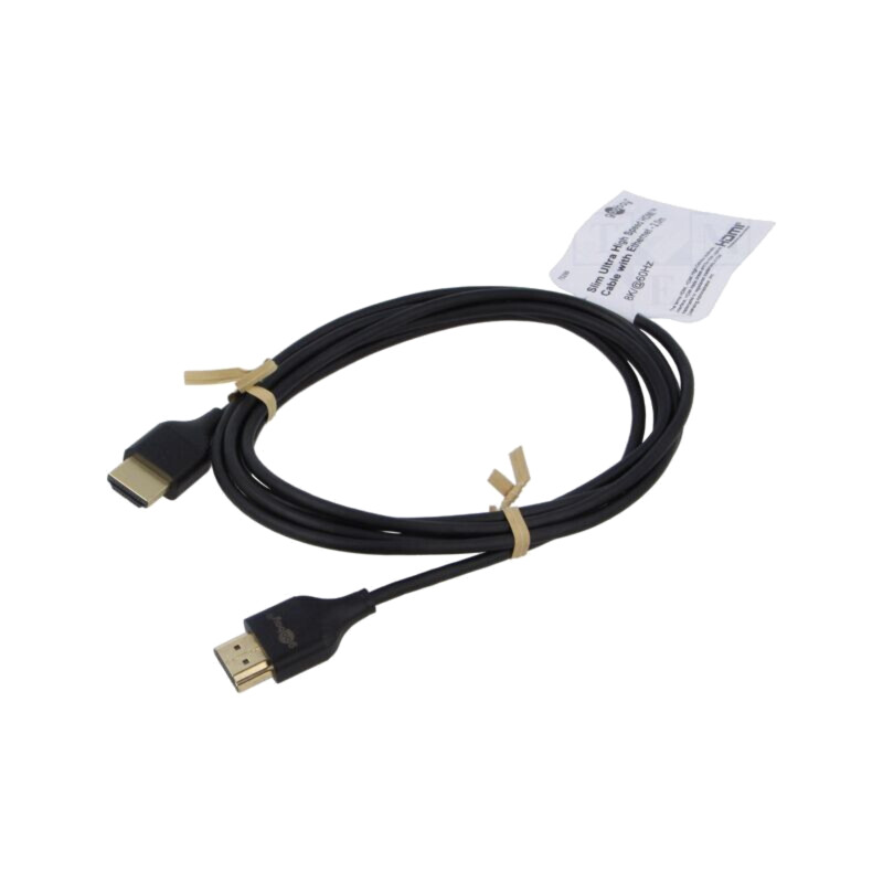 Cablu; HDMI mufă,din ambele părţi; 2m; negru; HDCP 2.2,HDMI 2.0