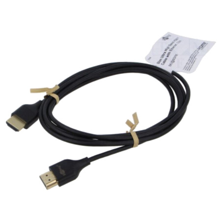Cablu; HDMI mufă,din ambele părţi; 2m; negru; HDCP 2.2,HDMI 2.0