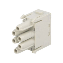 Conector: HDC; modul; mamă; 16A; 830V; Han-Modular®; PIN: 6; crimpat