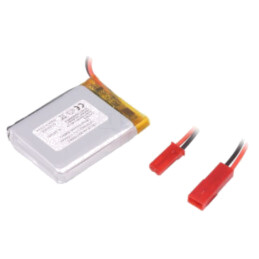 Acumul: Li-Po; 3,7V; 1150mAh; cabluri,contector JST SYR-02T