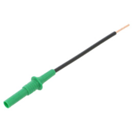 Terminal de măsurare; 36A; verde; Dimensiune soclu: 4mm; L: 140mm