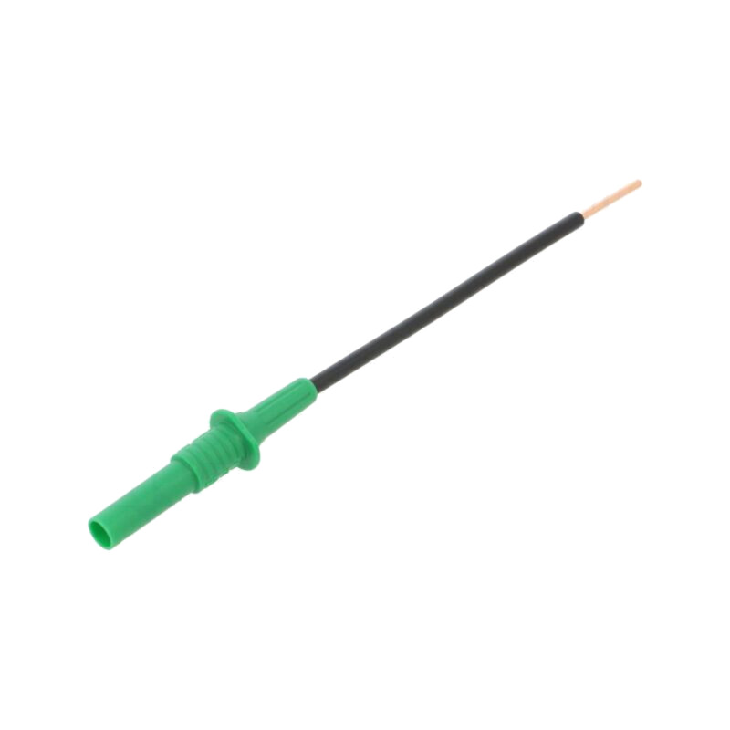 Terminal de măsurare; 36A; verde; Dimensiune soclu: 4mm; L: 140mm