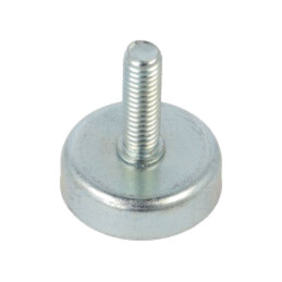 Magnet: fix; ferită (metal greu); 40N; Ø: 25mm; H: 7mm; oţel; oţel