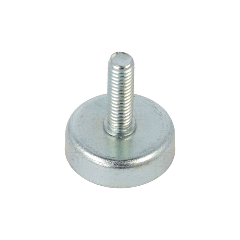 Magnet: fix; ferită (metal greu); 40N; Ø: 25mm; H: 7mm; oţel; oţel