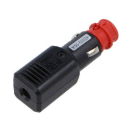 Mufă brichetă auto; terminal cu şurub; Tens.alim: 12÷24VDC; 15A