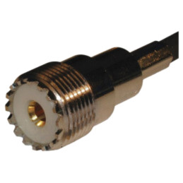 Conector: UHF (PL-259); mufă; mamă; drept; lipire,crimpat; POM