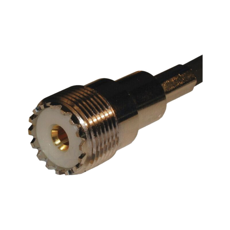 Conector: UHF (PL-259); mufă; mamă; drept; lipire,crimpat; POM Conector: UHF (PL-259); mufă; mamă; drept; lipire,crimpat; POM