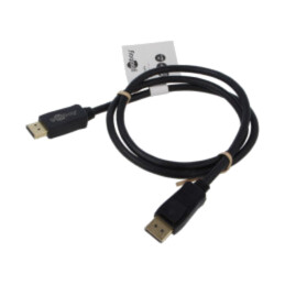 Cablu; DisplayPort mufă,din ambele părţi; PVC; Lung: 1m; negru