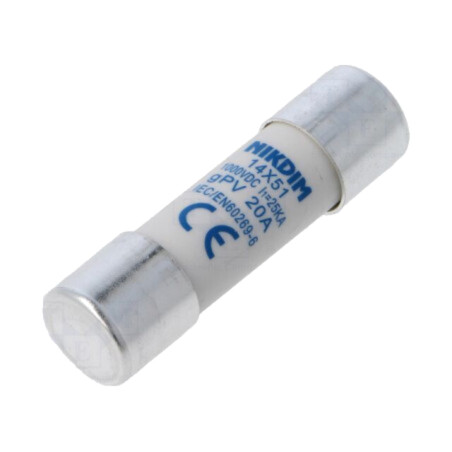 Siguranţă: siguranţă; 20A; 1kVDC; gPV; cilindrică; 14x51mm
