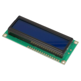 Afişaj: LCD; alfanumerice; STN Negative; 16x2; albastru; LED; 1x16