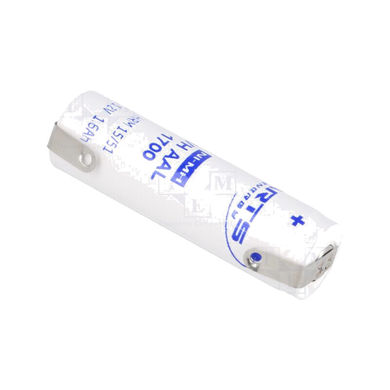 Acumul: Ni-MH; AA; 1,2V; 1700mAh; urechi pentru lipire; Ø14,5x50mm Acumul: Ni-MH; AA; 1,2V; 1700mAh; urechi pentru lipire; Ø14,5x50mm