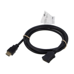 Cablu; HDMI soclu,HDMI mufă; PVC; 1,5m; negru; HDCP 2.2,HDMI 2.1