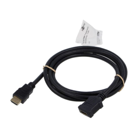 Cablu; HDMI soclu,HDMI mufă; PVC; 1,5m; negru; HDCP 2.2,HDMI 2.1