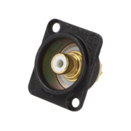 connector NYS367(RCA)WHITE IN BL/CR D-HOUS.