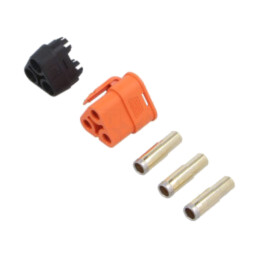 Conector: alimentare DC; mufă; mamă; QS; 60A; 500V; PIN: 3; drept