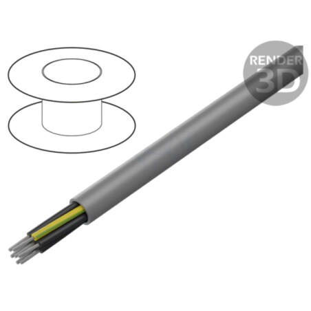 Cablu; ÖLFLEX® 440 P; 7G0,5mm2; neecranat; 300V,500V; Cu; litat