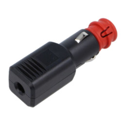 Mufă brichetă auto; terminal cu şurub; Tens.alim: 12÷24VDC; 15A
