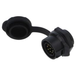 Conector: circular; soclu; tată; 02; 5A; 250V; PIN: 9; IP67; drept
