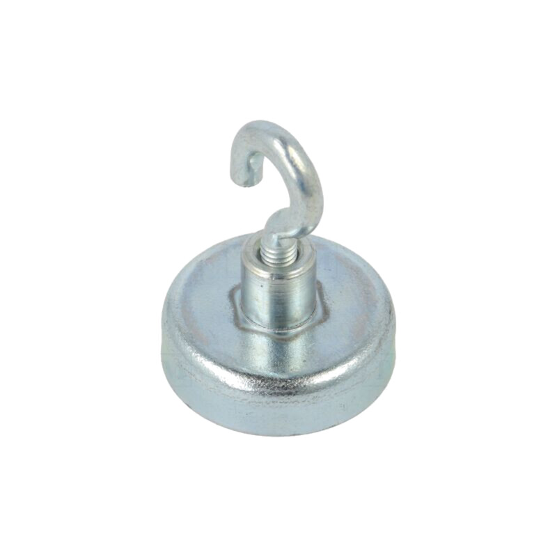 Magnet: fix; ferită (metal greu); 40N; 25mm; cu cârlig