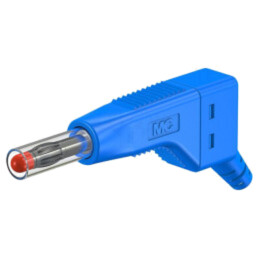 Conector: banană 4mm; mufă; 32A; 30VAC; 60VDC; albastră; 2,5mm2