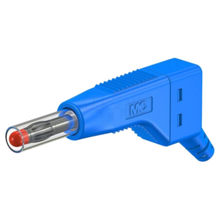Conector: banană 4mm; mufă; 32A; 30VAC; 60VDC; albastră; 2,5mm2