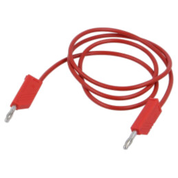 Cablu de măsurare; 60VDC; 30VAC; 32A; Lung: 1m; roşie; Izolaţie: PVC