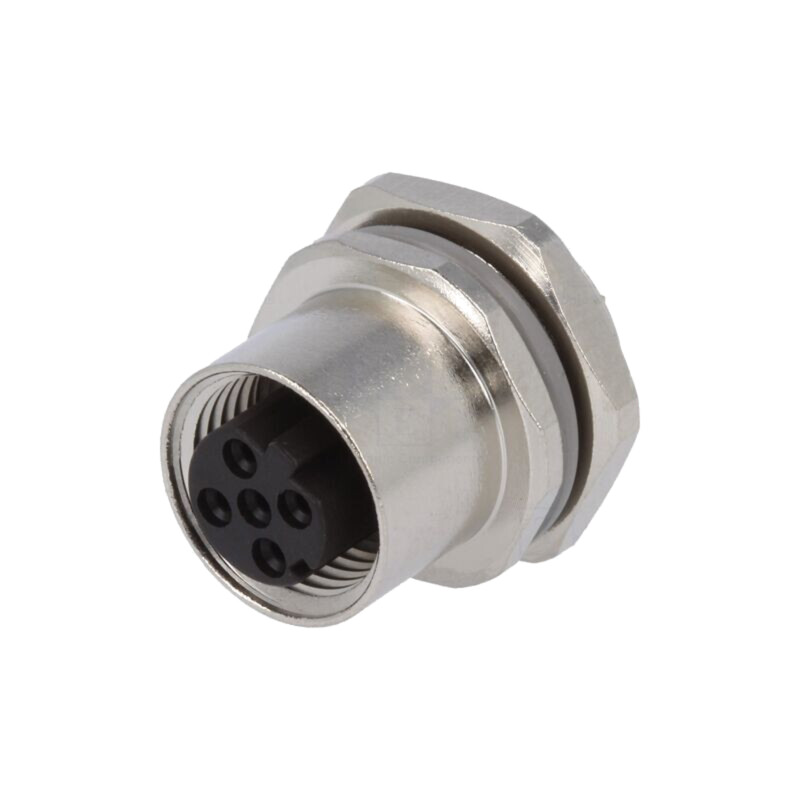 Conector: M12; soclu; PIN: 4; mamă; 250V; drept; IP67; lipire; 4A Conector: M12; soclu; PIN: 4; mamă; 250V; drept; IP67; lipire; 4A