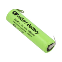Acumul: Ni-MH; 7/5A; 1,2V; 3800mAh; urechi pentru lipire; 380mA