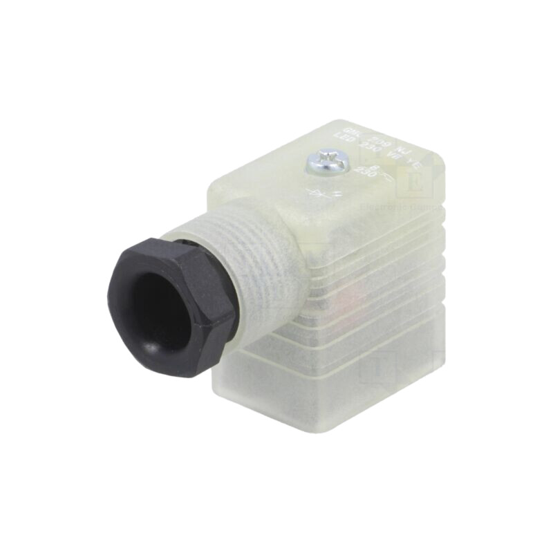 Conector: cu valvă; mufă; format B; 11mm; mamă; PIN: 3; 230V; IP65 Conector: cu valvă; mufă; format B; 11mm; mamă; PIN: 3; 230V; IP65