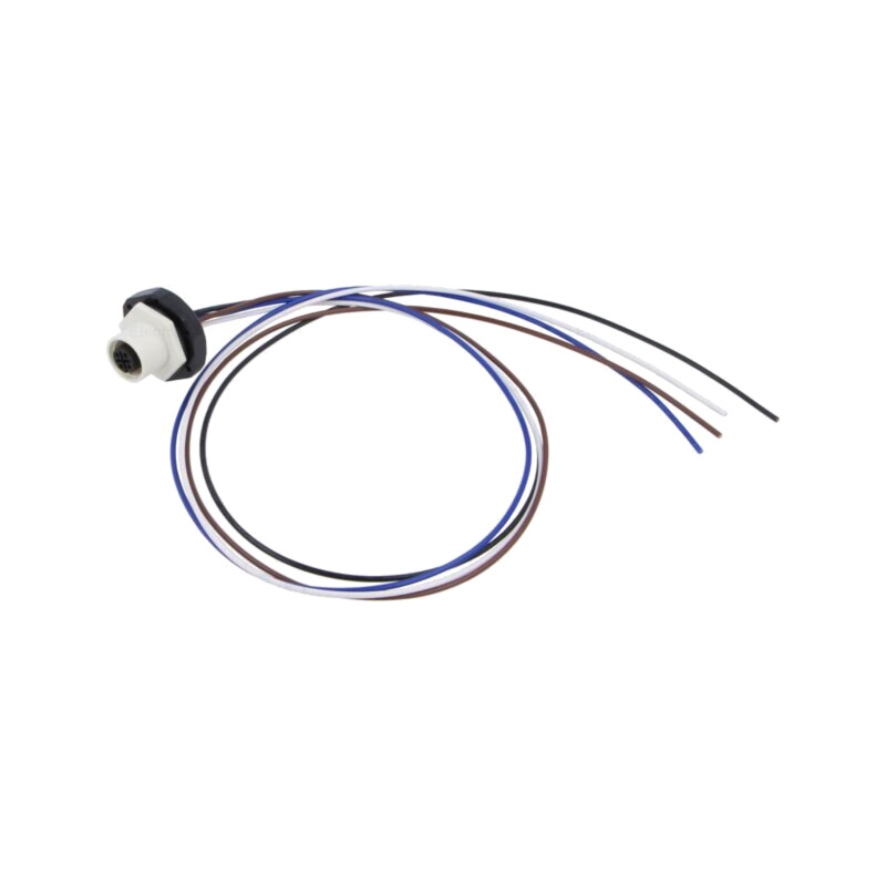 Conector: M12; soclu; mamă; 4A; 250V; PIN: 4; IP67; drept; cabluri Conector: M12; soclu; mamă; 4A; 250V; PIN: 4; IP67; drept; cabluri