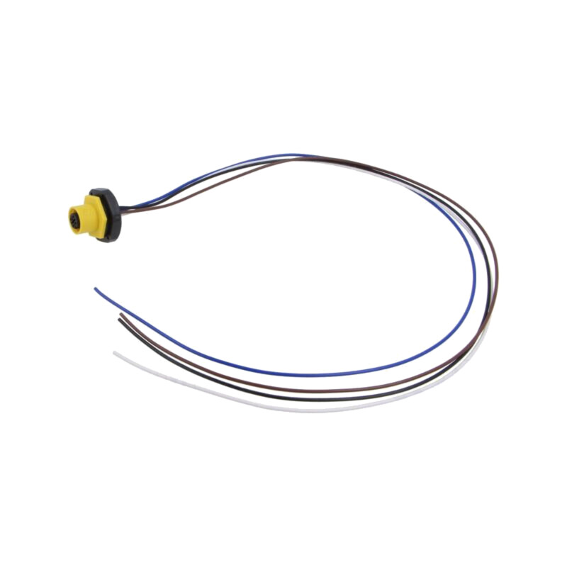 Conector: M12; soclu; mamă; 4A; 250V; PIN: 4; IP67; drept; cabluri Conector: M12; soclu; mamă; 4A; 250V; PIN: 4; IP67; drept; cabluri