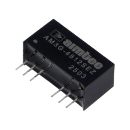 Convertor: DC/DC; 3W; Uintr: 36÷72VDC; Uieş: 12VDC; Iieş: 250mA; SIP8