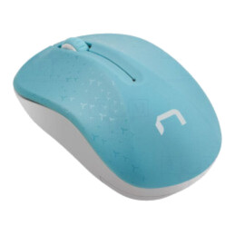 Mouse; albă,albastră; USB A; fără fir,optic; Nr.butoane: 3; 10m