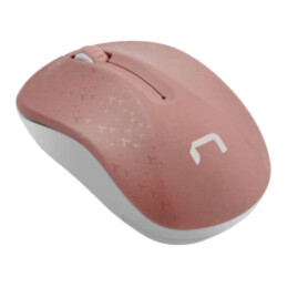 Mouse; albă,roz; USB A; fără fir,optic; Nr.butoane: 3; 10m