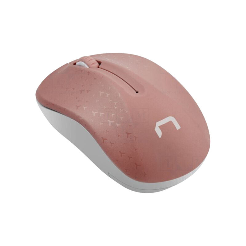 Mouse; albă,roz; USB A; fără fir,optic; Nr.butoane: 3; 10m