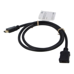 Cablu; HDMI soclu,HDMI mufă; PVC; 1m; negru; HDCP 2.2,HDMI 2.1