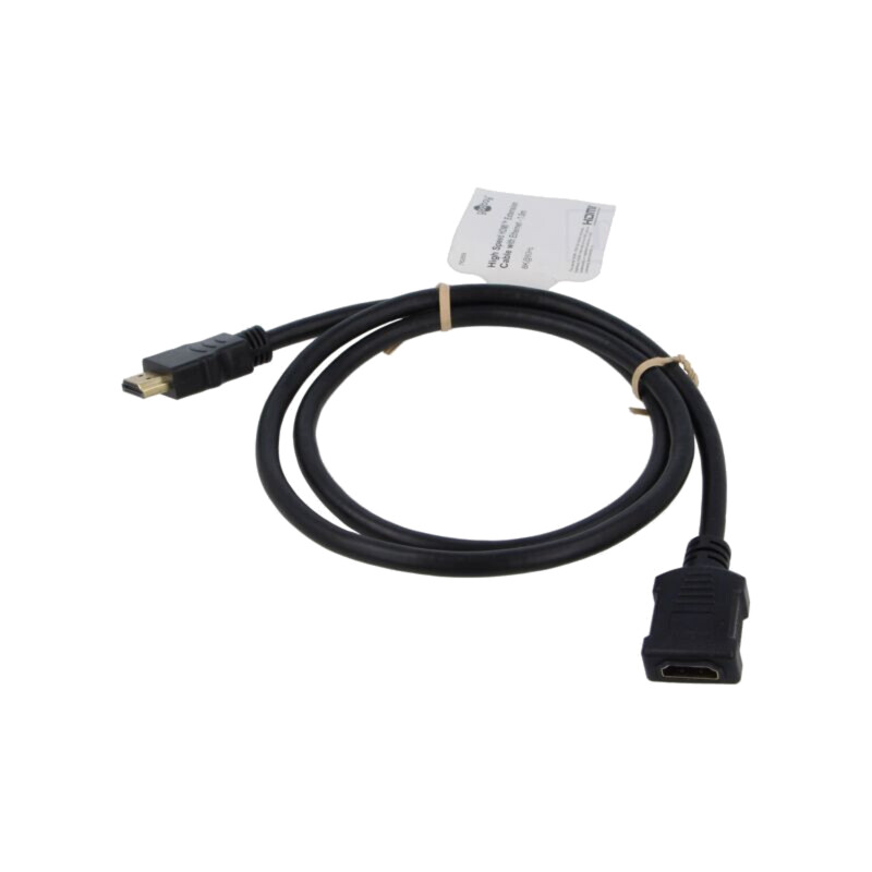 Cablu; HDMI soclu,HDMI mufă; PVC; 1m; negru; HDCP 2.2,HDMI 2.1 Cablu; HDMI soclu,HDMI mufă; PVC; 1m; negru; HDCP 2.2,HDMI 2.1