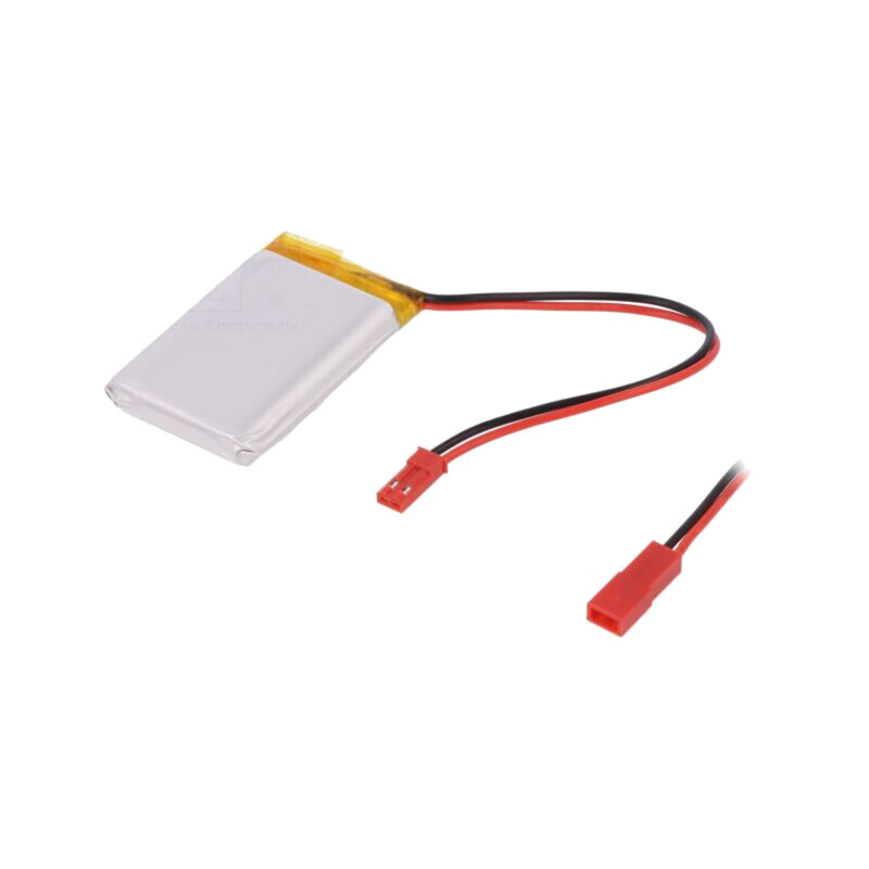 Acumul: Li-Po; 3,7V; 1500mAh; cabluri,contector JST SYR-02T Acumul: Li-Po; 3,7V; 1500mAh; cabluri,contector JST SYR-02T