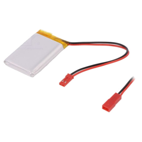 Acumul: Li-Po; 3,7V; 1500mAh; cabluri,contector JST SYR-02T