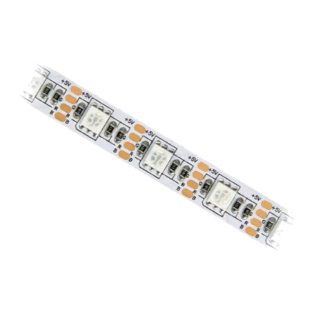 Bandă LED; RGB; 5050; LED/m: 60; 10mm; PCB albe; IP20; 120°; 12W/m