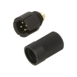 Conector: circular; 719; 60V; 3A; PIN: 4; mufă; tată; lipire; IP40