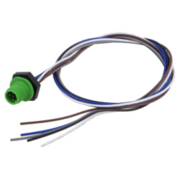 Conector: M12; soclu; tată; 2A; 60V; PIN: 5; IP67; drept; cabluri