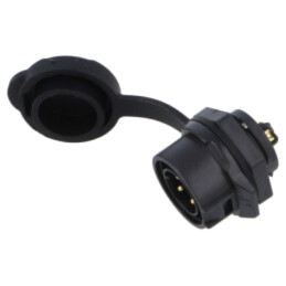 Conector: circular; soclu; tată; 02; 10A; 400V; PIN: 4; IP67; drept