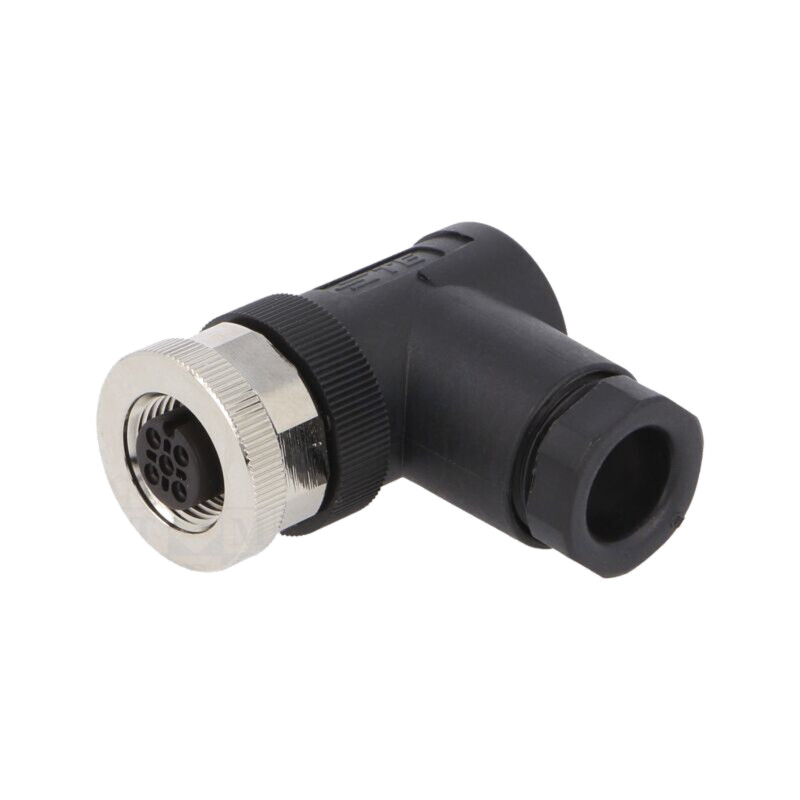 Conector: M12; mufă; PIN: 3; mamă; 250V; în unghi 90°; IP67; pe cablu Conector: M12; mufă; PIN: 3; mamă; 250V; în unghi 90°; IP67; pe cablu