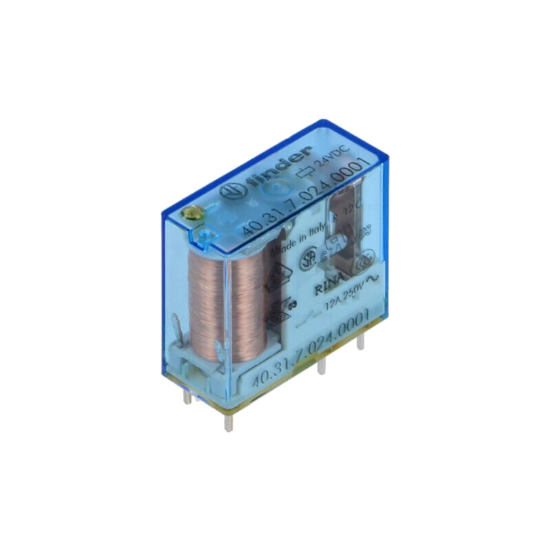 Releu: electromagnetic; SPDT; Ubobină: 24VDC; 10A; 12A/250VAC Releu: electromagnetic; SPDT; Ubobină: 24VDC; 10A; 12A/250VAC