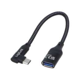 Cablu; USB 3.2 Gen 2; USB A soclu,USB C mufă în unghi; 0,2m