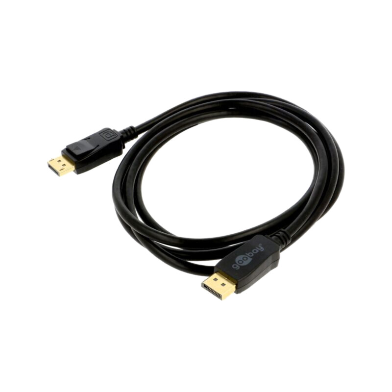 Cablu; DisplayPort mufă,din ambele părţi; PVC; 2m; negru; Fire: Cu