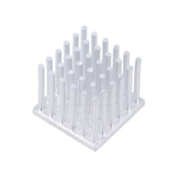 Radiator: extrudat; cu aripioare; naturală; L: 22mm; W: 22mm; brut