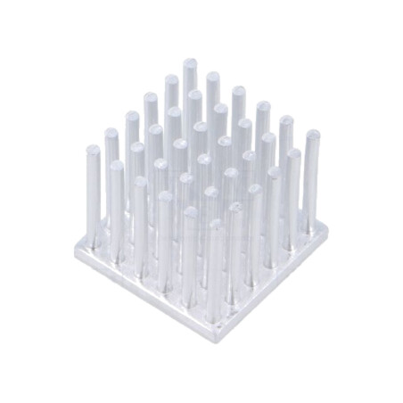 Radiator: extrudat; cu aripioare; naturală; L: 22mm; W: 22mm; brut